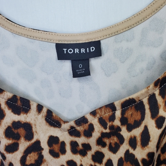 Leopard Print Torrid Midi Dress with Pockets - Picture 4 of 5